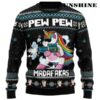 Pew Pew Unicorn Sweater Christmas 2 2