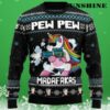 Pew Pew Unicorn Sweater Christmas 3 3