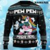 Pew Pew Unicorn Sweater Christmas 4 4