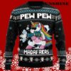 Pew Pew Unicorn Sweater Christmas 5 5