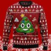 Poop Christmas Tree Emoji Funny Ugly Sweater 5 5