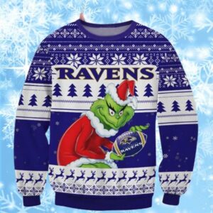 Ravens Ugly Christmas Sweaters Grinch 2024 1 1