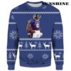 Ray Lewis Baltimore Ravens Ugly Christmas Sweater 2 2