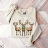 Reindeer Christmas Sweatshirt Womens Christmas Shirt Retro Christmas Shirt Holiday Sweaters Christmas Gifts Xmas Tshirt New Year Shirt 1