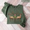 Reindeer Christmas Sweatshirt Womens Christmas Shirt Retro Christmas Shirt Holiday Sweaters Christmas Gifts Xmas Tshirt New Year Shirt 2