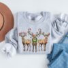 Reindeer Christmas Sweatshirt Womens Christmas Shirt Retro Christmas Shirt Holiday Sweaters Christmas Gifts Xmas Tshirt New Year Shirt 4