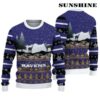 Reindeers Pattern Baltimore Ravens Ugly Christmas Sweater 2 2