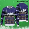 Reindeers Pattern Baltimore Ravens Ugly Christmas Sweater 3 3