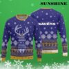 Reindeers Pattern Ravens Ugly Christmas Sweater 3 3