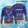 Reindeers Pattern Ravens Ugly Christmas Sweater 4 4