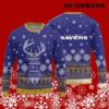 Reindeers Pattern Ravens Ugly Christmas Sweater 5 5