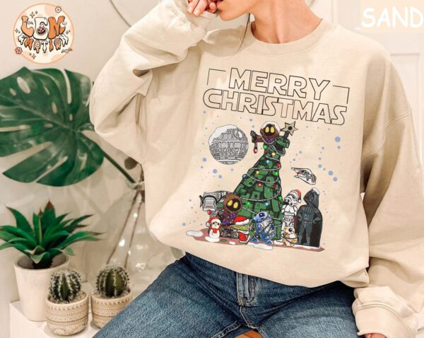 Retro Disney Star Wars Christmas Shirt Baby Yoda Christmas Darth Vader Christmas Funny Christmas Shirt Disney Christmas Shirt Xmas Trip 2