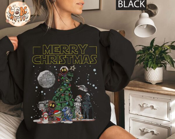 Retro Disney Star Wars Christmas Shirt Baby Yoda Christmas Darth Vader Christmas Funny Christmas Shirt Disney Christmas Shirt Xmas Trip 6