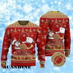 San Francisco 49Ers With Snoopy Ugly Christmas Sweater 1 1