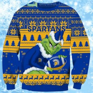 San Jose State Spartans Grinch Ugly Christmas Sweaters 2024 1 1