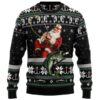 Santa Claus Fishing Funny Ugly Christmas Sweaters For Men 2 2