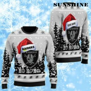 Santa Claus Raiders Ugly Christmas Sweater 1 1