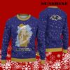 Santa Claus Tattoo Baltimore Ravens Christmas Sweater 5 5