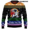 Santa Riding A Unicorn Christmas Sweater 2 2