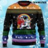 Santa Riding A Unicorn Christmas Sweater 4 4