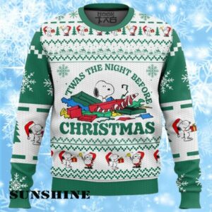 Snoopy The Night Before Christmas Ugly Sweater 1 1