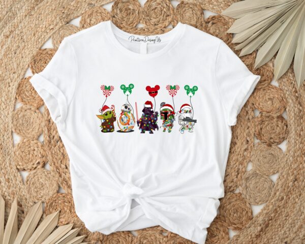 Star Wars Christmas Shirt Disney Balloon Shirt Star Wars Characters Star Wars Land Shirt Christmas Party Shirt Disneyland Shirt 1