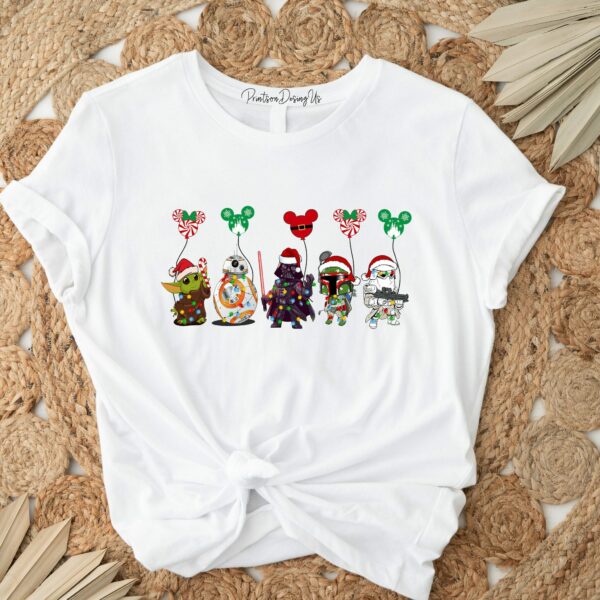 Star Wars Christmas Shirt Disney Balloon Shirt Star Wars Characters Star Wars Land Shirt Christmas Party Shirt Disneyland Shirt 1