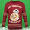 Star Wars May the Cheer BB 8 With You Unisex Ugly Christmas Sweater 3 3