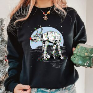 Star Wars Rudolph ATAT Walker Christmas Graphic Sweatshirt Star Wars Rudolph Christmas T Shirt Disneyland Vacation Holiday Gift Xmas 2024 1