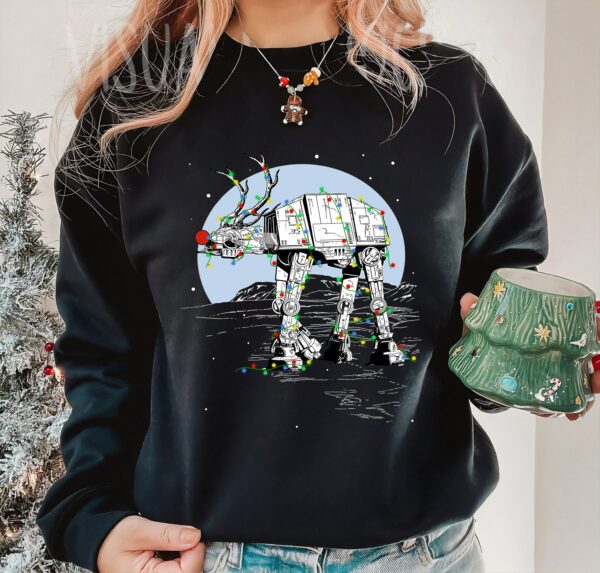 Star Wars Rudolph ATAT Walker Christmas Graphic Sweatshirt Star Wars Rudolph Christmas T Shirt Disneyland Vacation Holiday Gift Xmas 2024 1