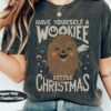 Star Wars Wookiee Little Christmas Sketched Graphic Shirt Funny Star Wars Xmas Party Tee Galaxys Edge Unisex Comfort Colors(r) Holiday Gift 1