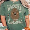 Star Wars Wookiee Little Christmas Sketched Graphic Shirt Funny Star Wars Xmas Party Tee Galaxys Edge Unisex Comfort Colors(r) Holiday Gift 3