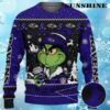 The Grinch Drink Coffee Baltimore Ravens Ugly Christmas Sweater 4 4