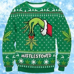 The Grinchs Fingers Mistlestoned Ugly Grinch Christmas Sweaters 1 1