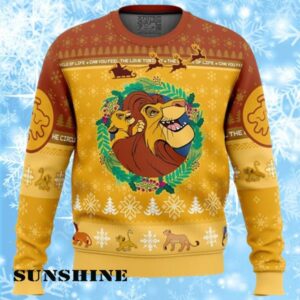 The Lion King Disney Ugly Christmas Sweater Lion King Sweater 1 1