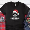 The Santalorian Star Wars Christmas Shirt Disney Christmas Shirt Funny Gift For Santalorian FanThe Dadalorian Mandalorian Christmas Shirt 1