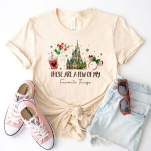 These Are a Few of my Favorite Things Disney Christmas Shirt Disney Snacks Shirt Christmas Castle Shirt Disneyland tee Magic Kingdom shirt 1