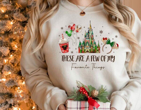 These Are a Few of my Favorite Things Disney Christmas Shirt Disney Snacks Shirt Christmas Castle Shirt Disneyland tee Magic Kingdom shirt 2