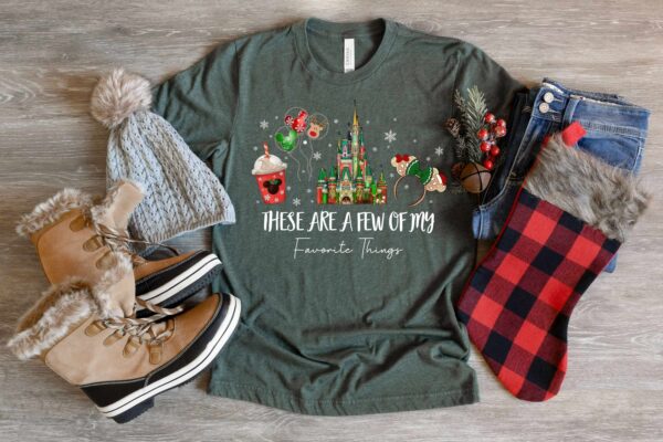 These Are a Few of my Favorite Things Disney Christmas Shirt Disney Snacks Shirt Christmas Castle Shirt Disneyland tee Magic Kingdom shirt 4