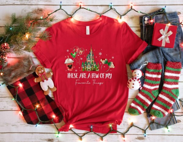 These Are a Few of my Favorite Things Disney Christmas Shirt Disney Snacks Shirt Christmas Castle Shirt Disneyland tee Magic Kingdom shirt 6