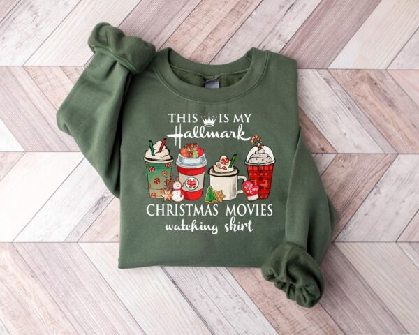 This Is My Movie Watching Tshirts Hallmark Christmas Movies Sweatshirt Holiday Spirit Shirts Cute Christmas Shirt Matching Gift for her 4