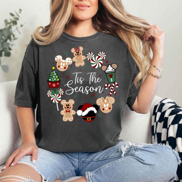 Tis The Season Christmas Sweatshirt Christmas Mickey Sweatshirt Magic Kingdom Christmas Sweater Mickey and Friends Christmas Crewneck 2