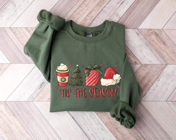 Tis The Season Sweatshirt Christmas Tis The Season Sweatshirt Merry Christmas Shirt Christmas Sweatshirt Cute Winter Hoodie 1