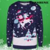 Ugly Christmas Sweater Santa Riding A Unicorn 3 3