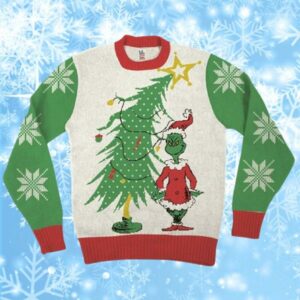 Ugly Christmas Sweaters Grinch Crewneck Sweatshirts 1 1