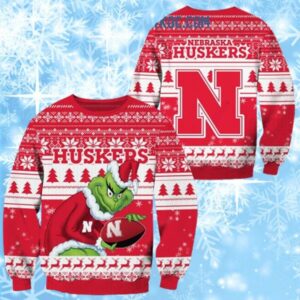 Ugly Christmas Sweaters Grinch Nebraska Cornhuskers 1 1