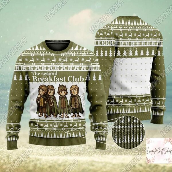 Us Movie Ugly Christmas Sweater Second Breakfast Xmas Sweater Ugly Sweater Christmas Sweater Funny Christmas Sweater Woman 2