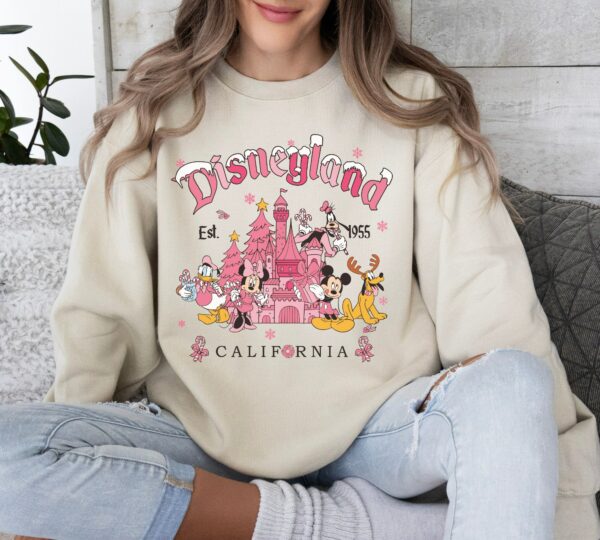 Vintage Disneyland Christmas Sweatshirt Mickey and Friends Christmas Sweatshirt Disneyland Sweatshirt Christmas Family Sweatshirt 2