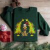 Whimsical Christmas Tree Shirt With Dog Max Whoville Tree Sweatshirt Whimsical Green Star Tree Trendy Christmas Tree Sweatshirt Tee 4