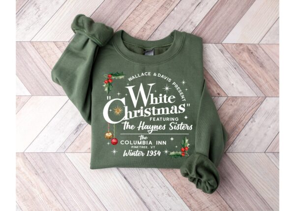 White Christmas Movie Sweatshirt Wallace and Davis Sweater Haynes Sisters Crewneck Christmas White Movie 1954 Sweatshirt 1